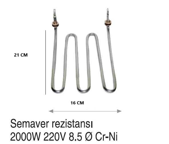 SEMAVER REZİSTANSI 2000W 22X16CM 8,5MM CR-Nİ (SMR015)