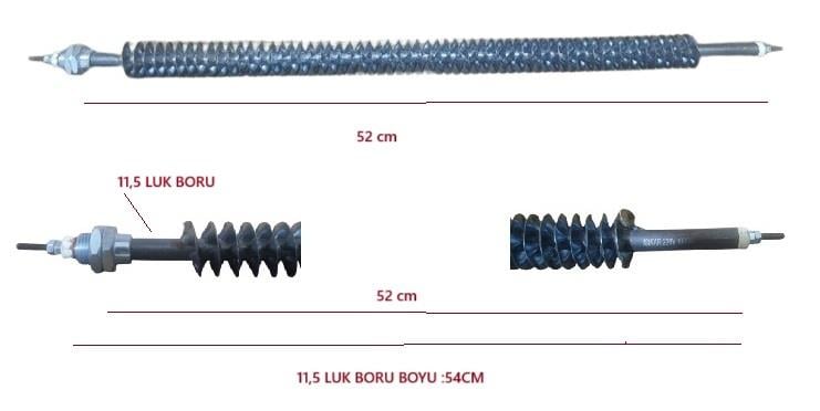 SERPANTİN REZİSTANS DÜZ 52CM Q:11,5 1000W (DEMİRE DEMİR)