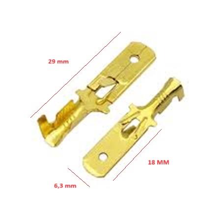 TERMİNAL UZUN ERKEK 6,3 MM (GF1EU1) (PAKET :300 AD)