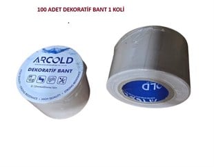 100 ADET DEKORATİF BANT (0,12mmX45mmX16Metre) 