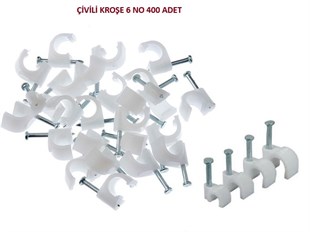 400 ADET ÇİVİLİ KROŞE 6 NO 