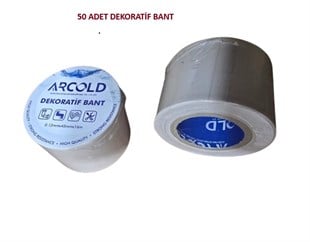 50 ADET DEKORATİF BANT (0,12mmX45mmX16Metre) 