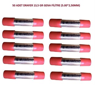 50 ADET DRAYER 13,5 GR GENA FİLİTRE (5.00*2,50MM)