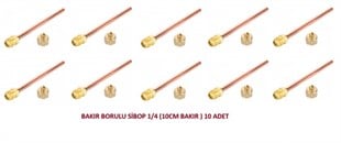 BAKIR BORULU SİBOP 1/4 (10CM BAKIR ) 10 ADET