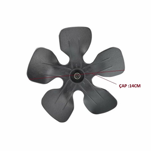 DIŞ FAN PERVANESİ SİYAH VESTEL ARİSTON (140 MM)