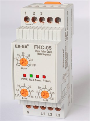 ER-NA FKC-05 MOTOR(FAZ) KORUMA ROLESİ AYARLI FAZ SIRALI