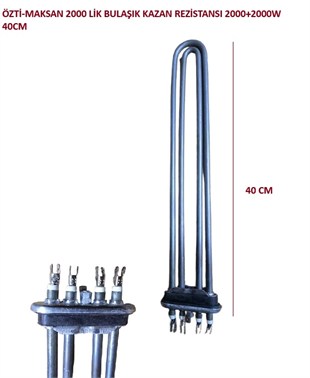 ÖZTİ-MAKSAN 2000 LİK BULAŞIK KAZAN REZİSTANSI 2000+2000W 40CM