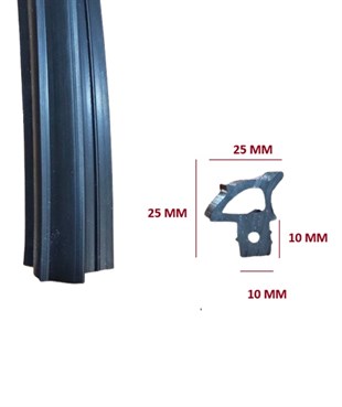 SİLİKONLU FIRIN CONTASI GEÇME SİYAH (25X25X10MM) İNOKSAN