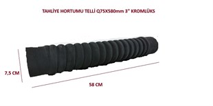 TAHLİYE HORTUMU TELLİ Q75X580mm 3