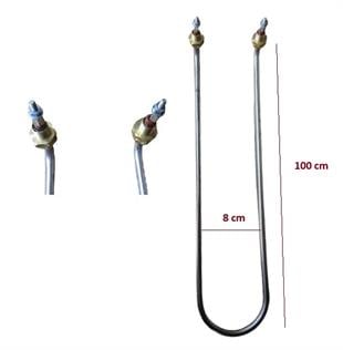 U TİPİ KIVRIK 2500W 100CM BENMARİ REZİSTANSI 