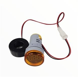 XASL-22K 22mm AMPERMETRE LEDLİ SİNYAL LAMBASI (SARI) 0-100A