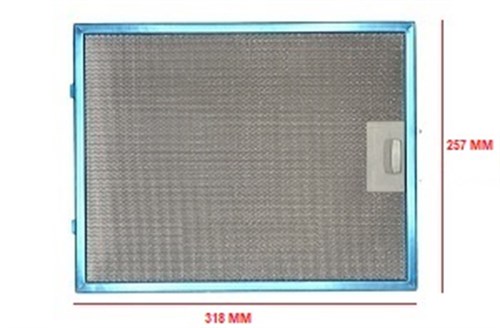  25,7 X 31,8 CM ASPİRATÖR DAVLUMBAZ ALÜMİNYUM YAĞ FİLTRESİ