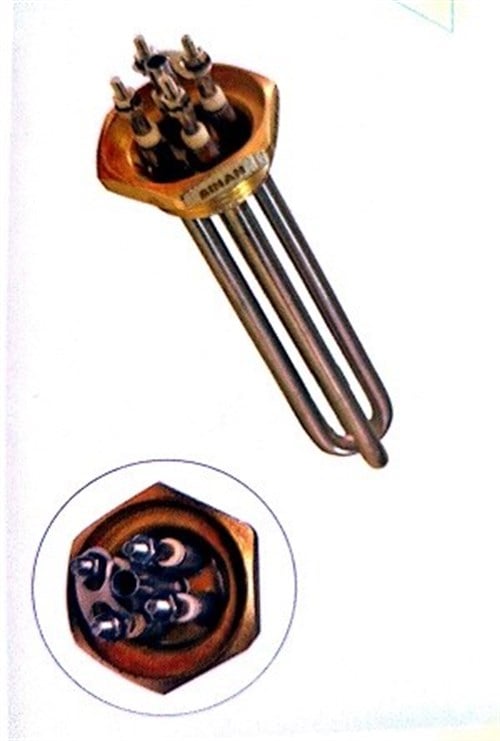 1 1/4 8,5MM CR-Nİ 18CM 2500W İKİ ELEMANLI REZİSTANS