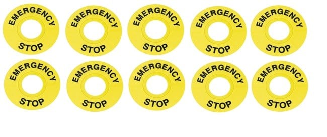 ACİL STOP ETİKETİ (10 ADET)