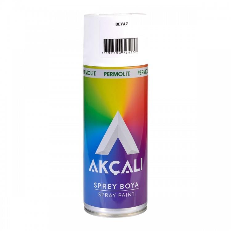 AKÇALI SPREY BOYA 400 ML. DÜZ 301-PARLAK BEYAZ