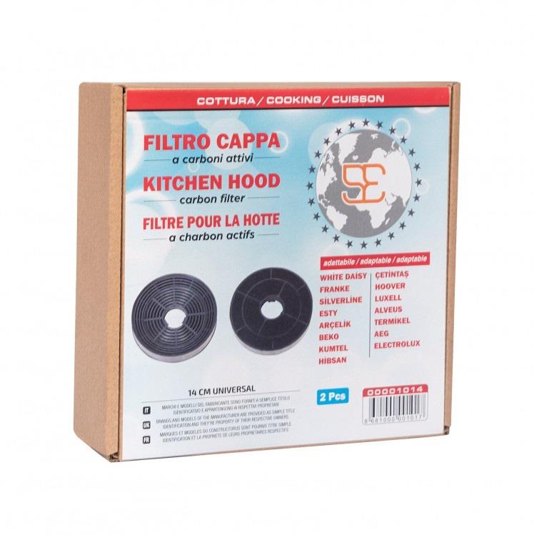 ASPİRATÖR KARBON FİLTRE (1004) 14cm ( 2 Lİ PAKET)