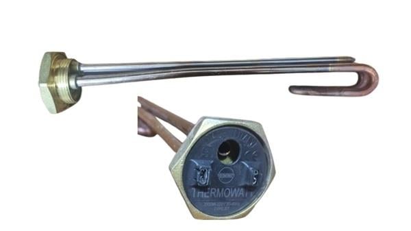 BAKIR REZİSTANS 1 1/4 2000W 30CM 8,5MM 220V BÜKÜMLÜ İTALYAN (M1153)