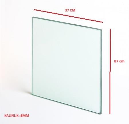 CAM DAMPERLİ 37X87 FIRIN İÇİN 8 MM