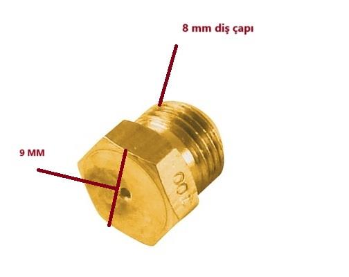 ENJEKTÖR BÜYÜK TİP DİŞ:8MM