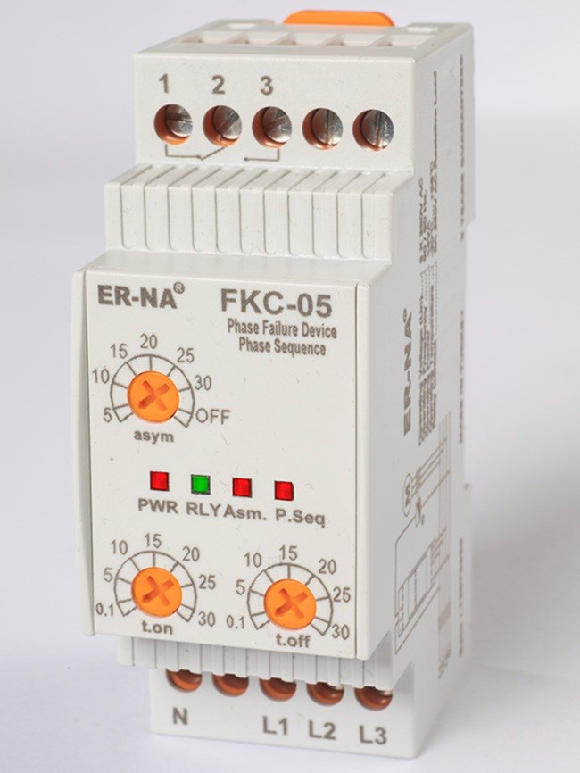 ER-NA FKC-05 MOTOR(FAZ) KORUMA ROLESİ AYARLI FAZ SIRALI