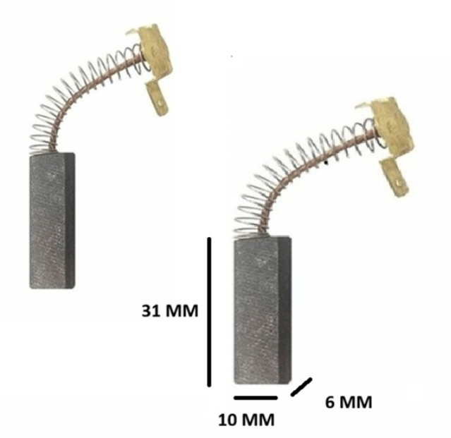 FAKİR ELEKTRİKLİ SÜPÜRGE KÖMÜRÜ YAYLI L11044 2 Lİ