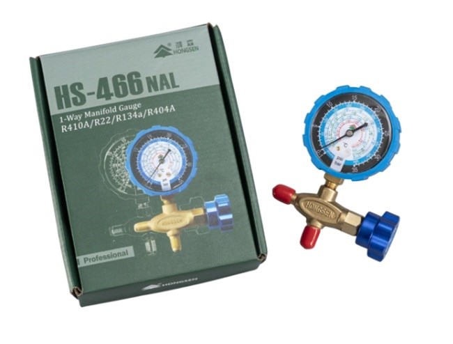 HS-466 TEKLİ MANİFOLD R-22.R134.R410 MAVİ