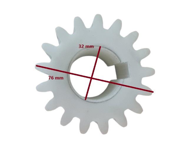KESTART MAKİNASI DİŞLİSİ 17 DİŞ (D.Q:76MM /İ.Q:32MM/ G:56MM)