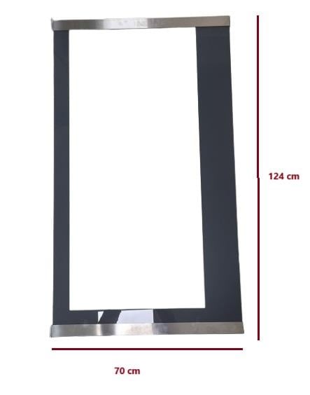 KKF/40 KROMLÜKS FIRIN İÇ CAMI 124*70CM