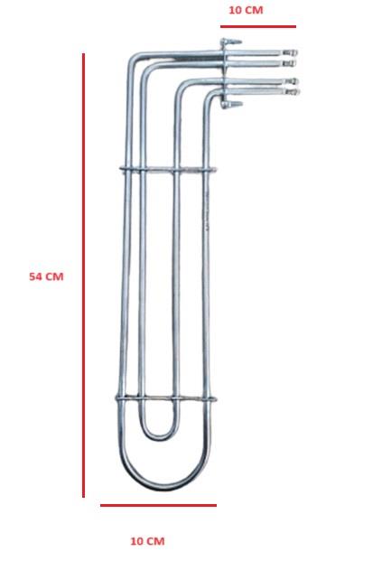 KONVEKSİYONEL FIRIN REZİSTANSI Q8,5 mm 54X10 cm 220V 2000W CR-Nİ