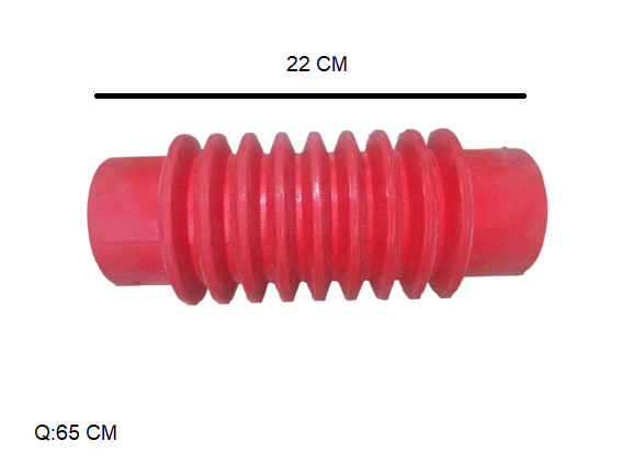 KÖRÜKLÜ HORTUM SİLİKON Q65X220 MM