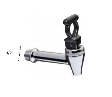 KROM BASMALI GÖSTERGESİZ ÇAYMATİK MUSLUK (DIŞTAN DİŞLİ) 1/2