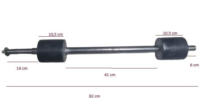 KURUTMA MAKİNASI TAKOZ MİL GURUBU (KROMLÜKS 20KĞ) 82CM