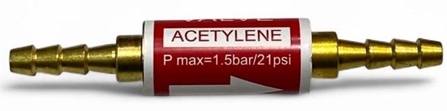 OKSİJEN ALEV GERİ TEPME EMNİYET VALFİ 6-8 MM KIRMIZI