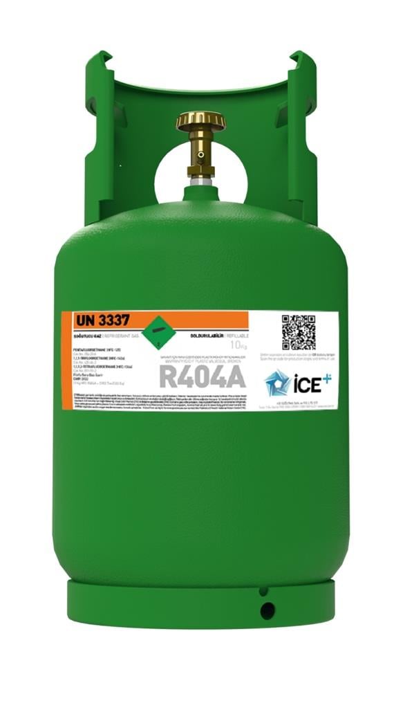 R-404A ICE GAZ TEKRAR DOLDURULABİLİR TÜPLÜ 10 KĞ