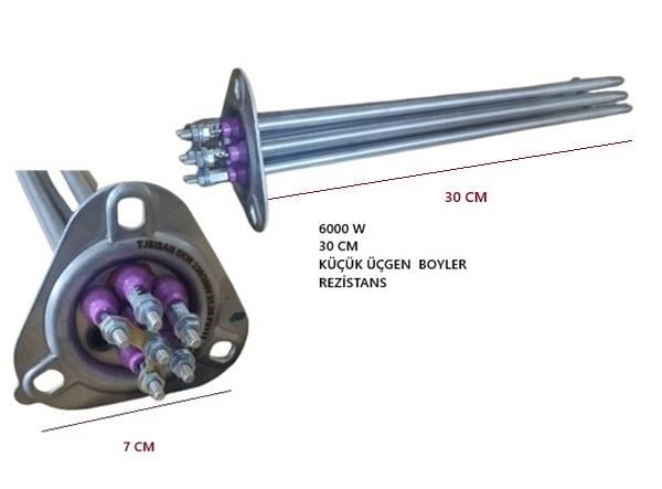 REZİSTANS BOYLER 6000W 30CM 8,5MM 220/380V KÜÇÜK ÜÇGEN (F2111)