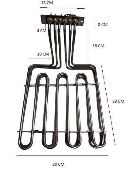 REZİSTANS FRİTÖZ 10000W 30*33CM 8,5MM 380V