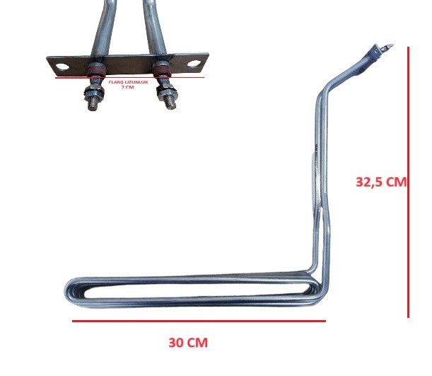 REZİSTANS FRİTÖZ 5000W 30*5,5CM 8,5MM 380V 