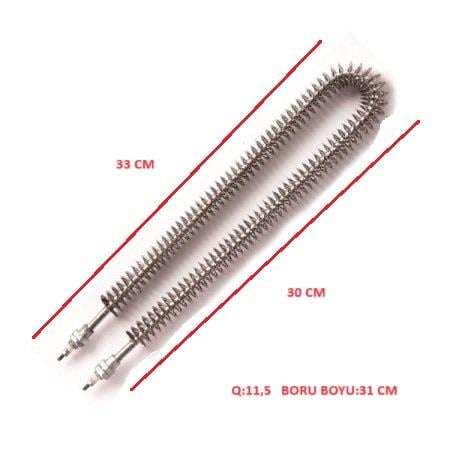 SERPANTİN REZİSTANS U TİPİ 30 CM Q:11,5 1000W