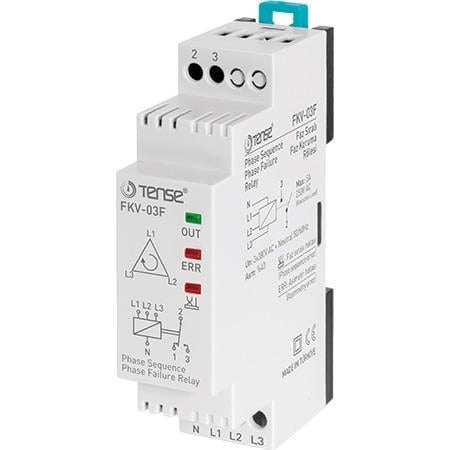 TENSE FKV-03F SIRALI FAZ(MOTOR) KORUMA ROLESİ 380V