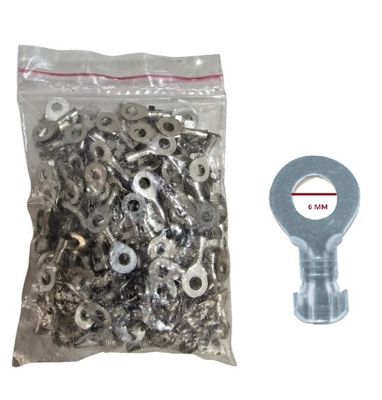 TERMİNAL YUVARLAK KROM 6MM (PAKET 200 AD)