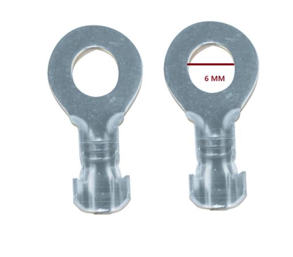 TERMİNAL YUVARLAK KROM 6MM (PAKET 200 AD)