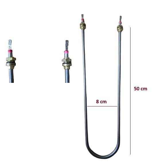 U TİPİ DÜZ 2000W 50CM BENMARİ REZİSTANSI 