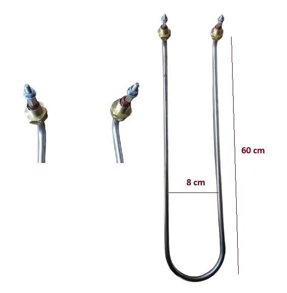 U TİPİ KIVRIK 2000W 60CM BENMARİ REZİSTANSI 