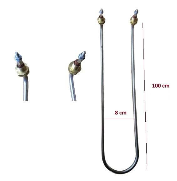 U TİPİ KIVRIK 2500W 100CM BENMARİ REZİSTANSI 