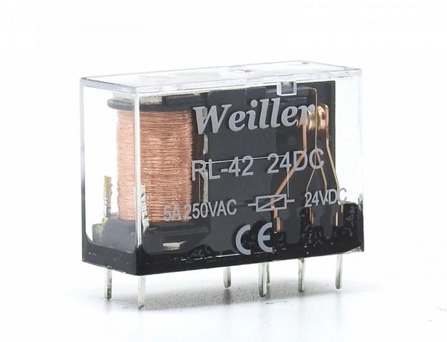 WEİLLER RL-42 8 PİN 2 KONTAK ROLE BOBİN:24VDC (1NO+1NC)