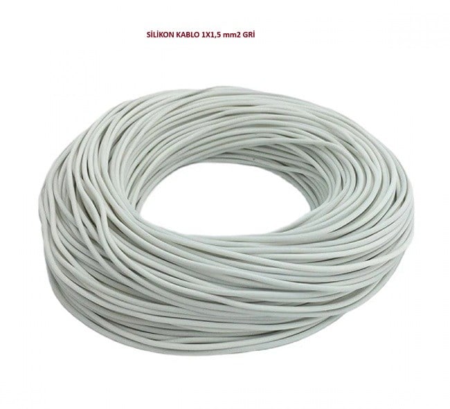 YANMAZ SİLİKON KABLO 1X1,5 mm2 GRİ