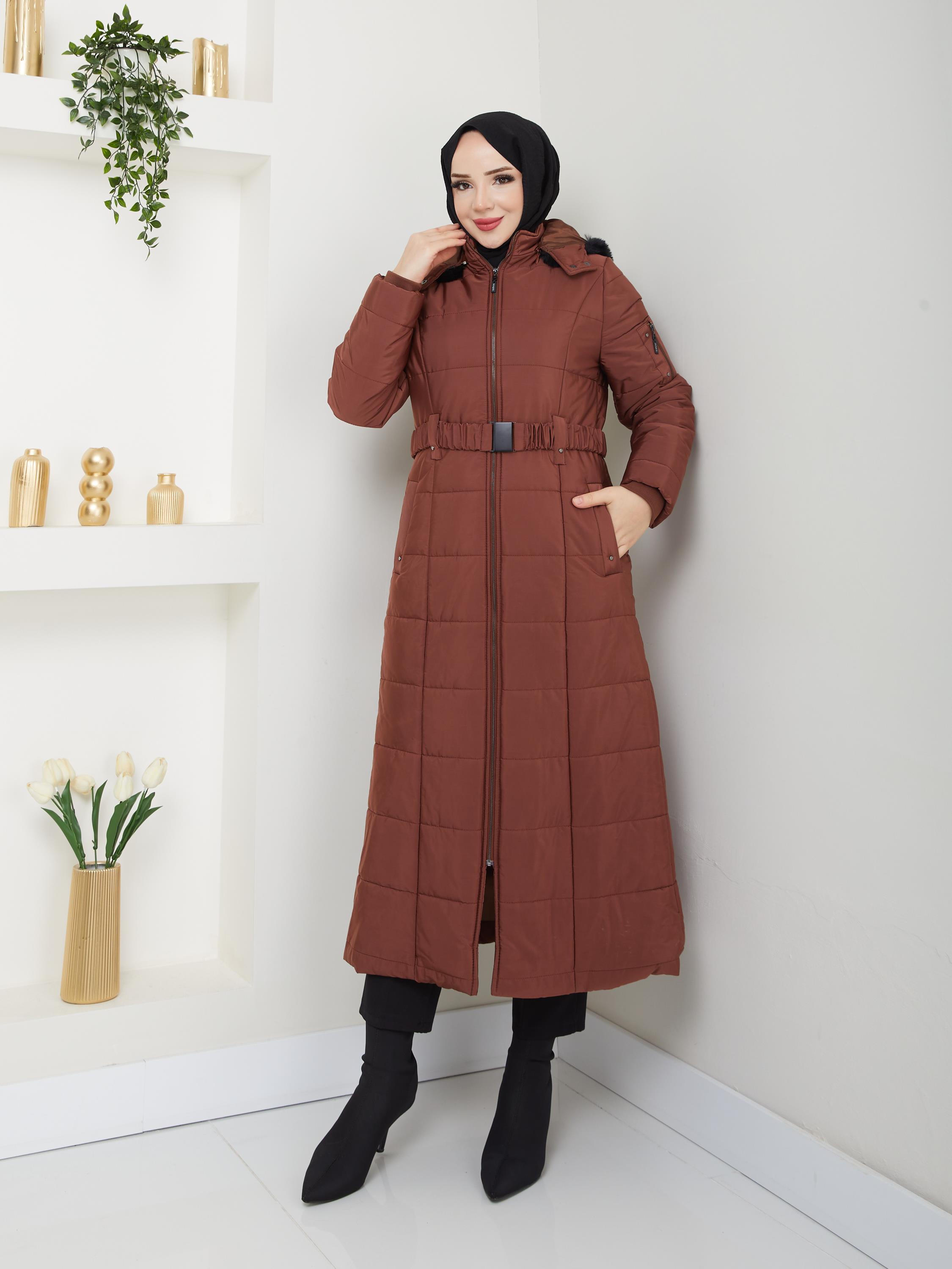 Doque Kışlık Şişme Kapitone Elyaf Dolgulu Kadın Kaban 67059