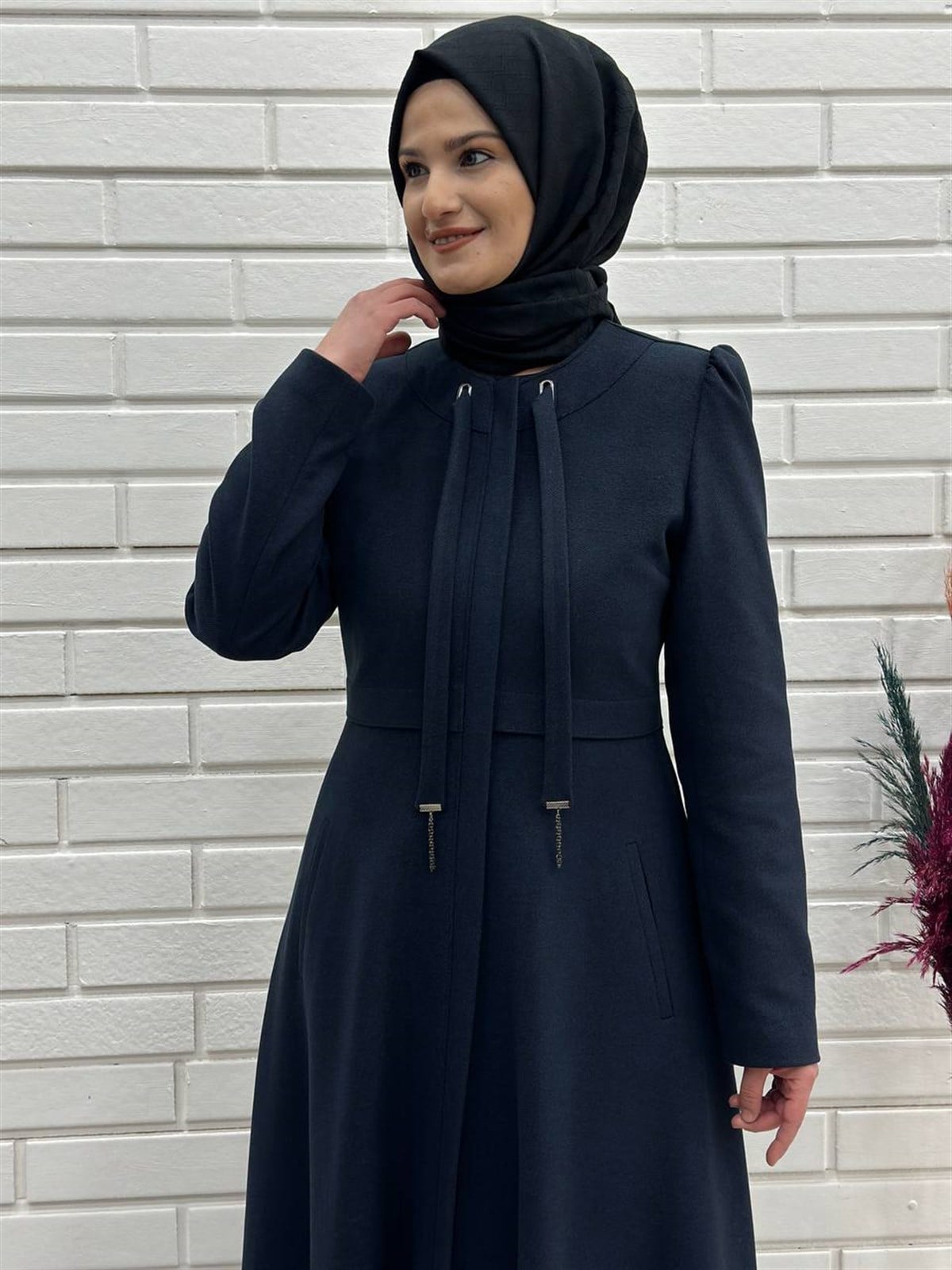Kışlık Mevlana Pardesü, Yakası Zincirli Kışlık Kaşmir Pardesü 4590-2