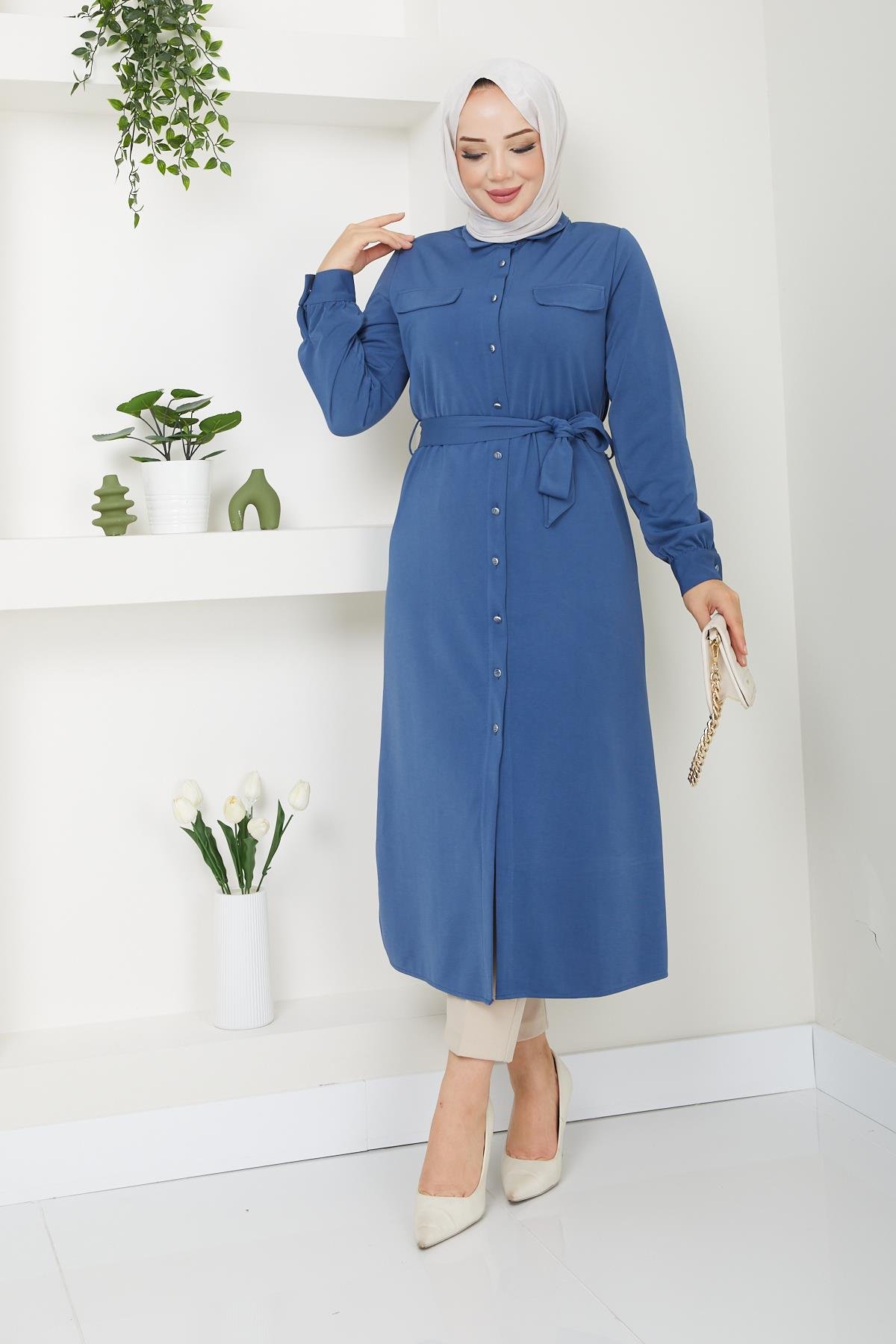 Doque Kadın Tesettür Tunik Giyçık Kap Mevsimlik 61028