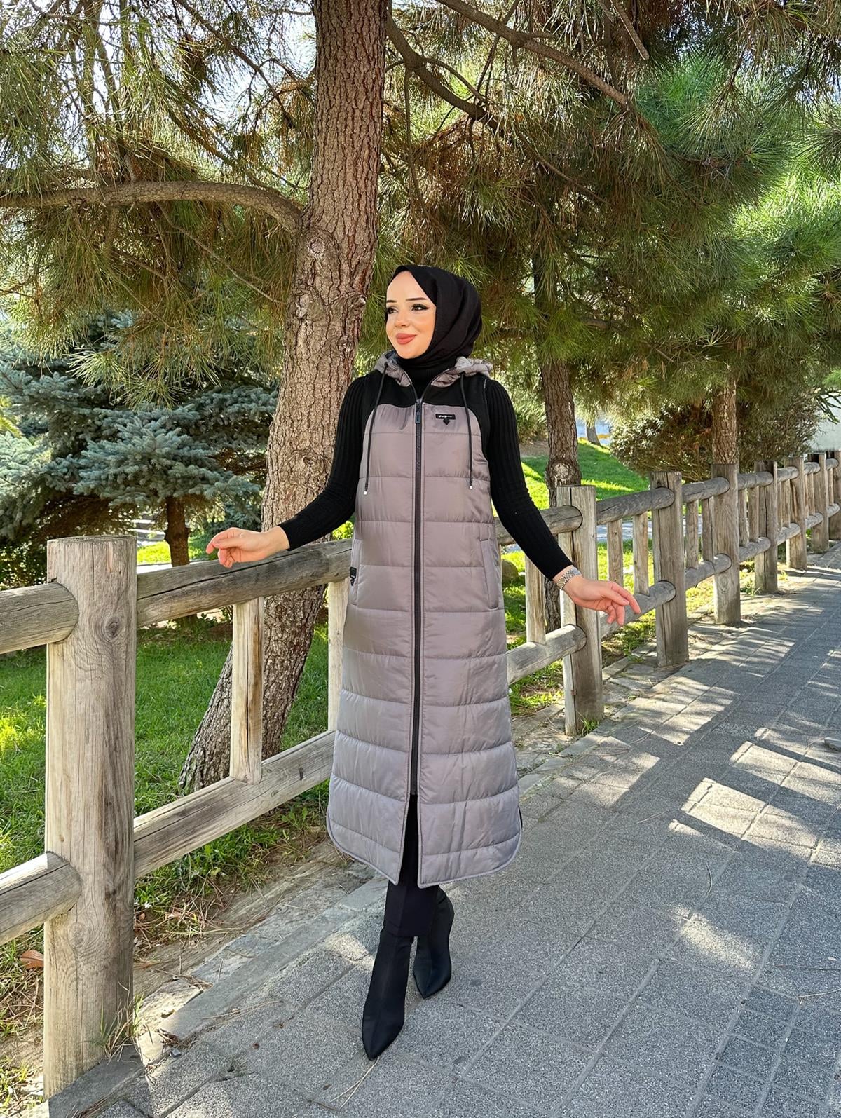 Doque Kışlık Kapitone Şişme Elyaf Dolum Kadın Yelek 50004